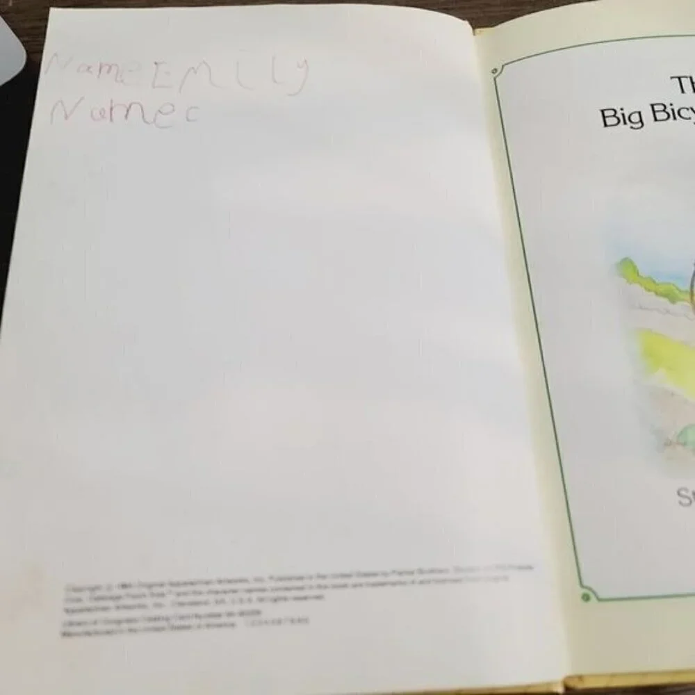 Vintage 80s 1984 Cabbage Patch Kids The Bicycle Race Children's Picture Book